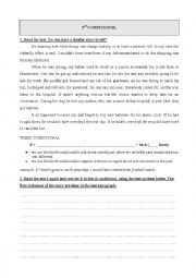 English Worksheet: 3rd CONDITIONAL.