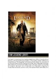 I am Legend. Film review. Question guideline.
