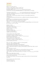 English Worksheet: Cant hold us - song