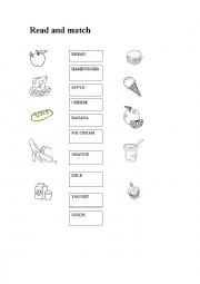 English Worksheet: worksheets: Food