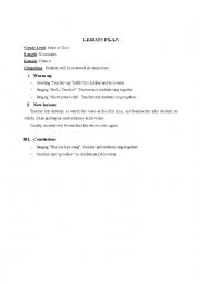 English Worksheet: video