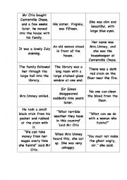 English Worksheet: The Canterville ghost