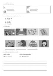 English Worksheet: Family and Friends Revision Unit 2