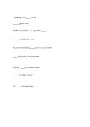 English Worksheet: Complete will 