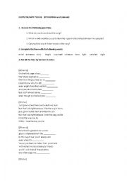 English Worksheet: I love the way you lie