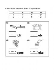 English Worksheet: Consonant Digraph 