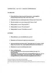 SUPERNATURAL WORKSHEET