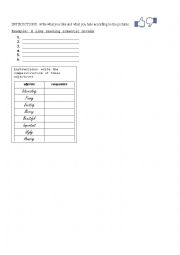 English Worksheet: TV PROGRAMMES AND ADJECTIVES