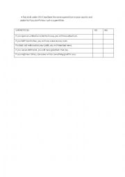 English Worksheet: If clause type 1 worksheets