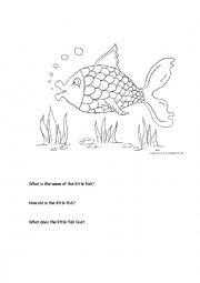 English Worksheet: What is the name of the little fish?