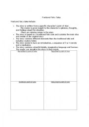English Worksheet: Fractured fairy tale 