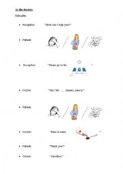 English Worksheet: Doctor - Role play