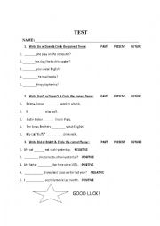 English Worksheet: Test do, does and did