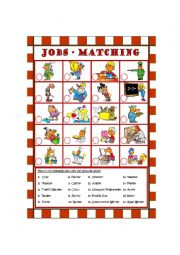 English Worksheet: Jobs - Matching