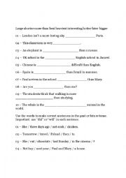 English Worksheet: Exercise