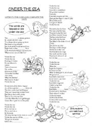 lyrics little mermaid a whole new world