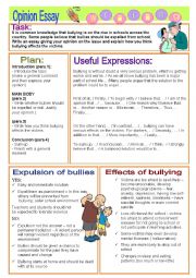 OPINION ESSAY - bullying, expulsion and effects of bullying on victims