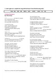English Worksheet: Holiday Romance by The Kinks