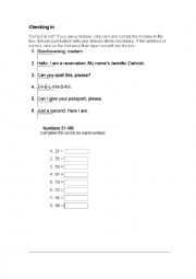 English Worksheet: VERB TO BE AND POSSESIVE ADJECTIVES