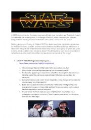 English Worksheet: CONDITIONALS 0, 1, 2 WITH STAR WARS: THE FORCE AWAKENS TRAILER
