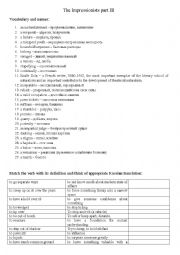 The Impressionists movie worksheet (part 3)