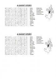 English Worksheet: A ghost story by Shirley Brown