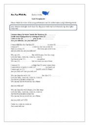 English Worksheet: Are you with me