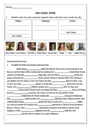 John Carter of Mars Discussion Worksheet Pt.4