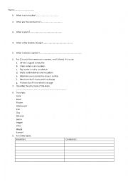 English Worksheet: Atom