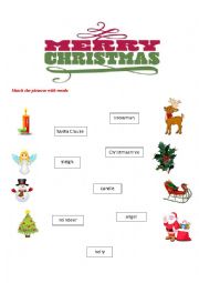 English Worksheet: Christmas vocabulary