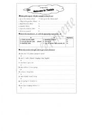 English Worksheet: Welcome ToTunisia