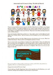 International Womens Day. Topic