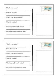 English Worksheet: introduce yourself