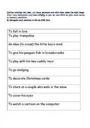 English Worksheet: Christmas activity, comprehension, 