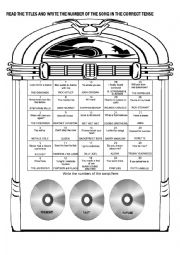 English Worksheet: Jukebox