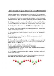 How much do you know about christmas