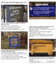 SIGNS AND NOTICES #11 (10 photos on 2 pages)