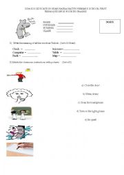 English Worksheet: kelime quizi