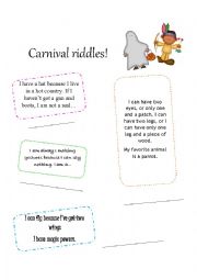 English Worksheet: Carnival 