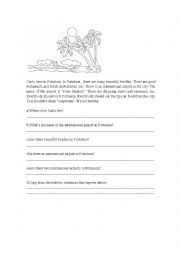 English Worksheet: Fortaleza City 