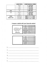 English Worksheet: Comparative adjectives worksheet