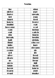 verbs revision - ESL worksheet by maitechu121