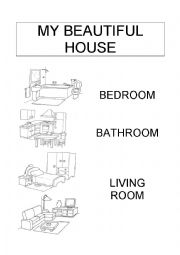 English Worksheet: My Beautiful House