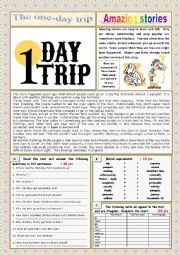 AMAZING STORIES The one-day trip (Easy Reader + Voca and Ex + KEY) 7/
