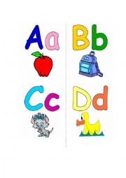 English Worksheet: Alphabet A-D