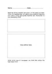 English Worksheet: youth magazines