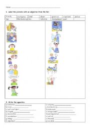 English Worksheet: Personality (exercises) 