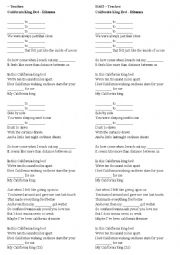 English Worksheet: California King Bed