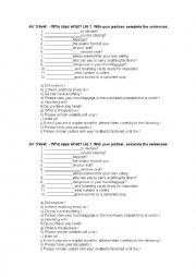 English Worksheet: At the airport