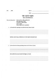 English Worksheet: The sixth sense